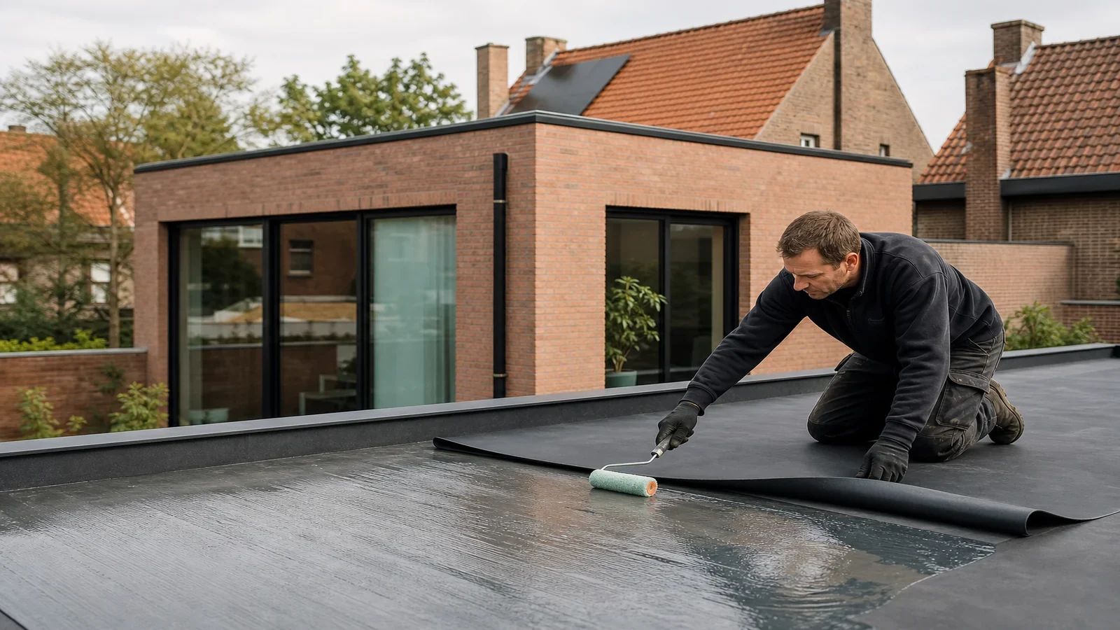 Roofing & bitumen voor een plat dak