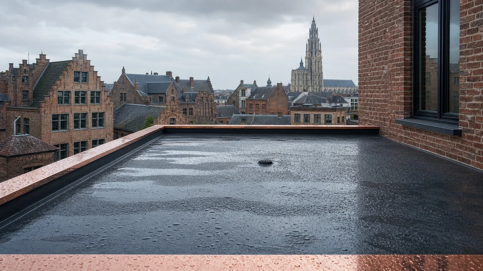 Plat dak herstellen voor een plat dak